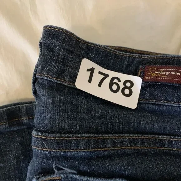 Underground Soul  jeans size 1 dark wash 26x30 Low Rise - Picture 7 of 7